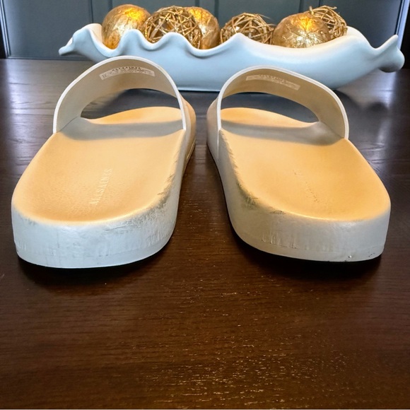 Men’s Allsaints Underground Slip On Slide Sandals - White/Cream - US 10 / EU 43 - Picture 12 of 14